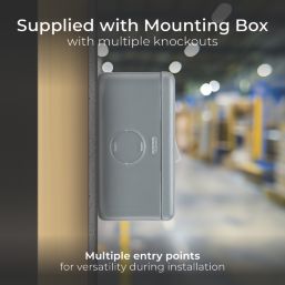 British General  13A Switched Metal Clad Fused Spur & Flex Outlet with LED  with White Inserts