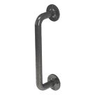 Rothley  Straight Household Steel Grab Rail Pewter 305mm