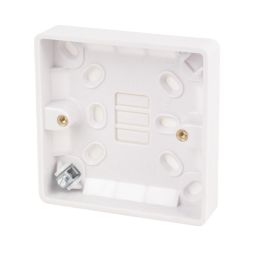 LAP  1-Gang Surface Pattress  Back Box 16mm