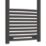 Flomasta 1000mm x 500mm 1521BTU Black Curved  Towel Radiator