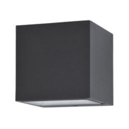 Lutec Gemini  Outdoor LED Wall Light Black 6W 650lm