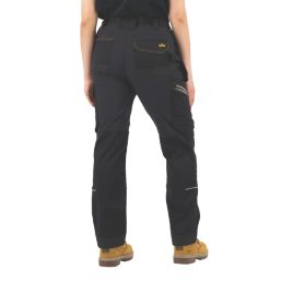 Site Kilani Womens Work Trousers Black/Grey Size 8 31" L