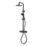 Aqualisa Sierra HP Rear-Fed Exposed Matt Black Thermostatic Dual Outlet Mixer Shower