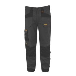 DEWALT Cambridge Coolmax Work Trousers Black/Grey 40" W 31" L