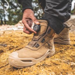 DEWALT Lander BOA Size 10  Stone Waterproof  Safety Boots