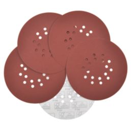 Titan   180 Grit 18-Hole Punched Multi-Material Sanding Sheets 225mm 5 Pack