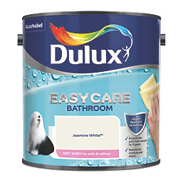 Dulux Easycare Soft Sheen Jasmine White Emulsion Bathroom Paint 2.5Ltr