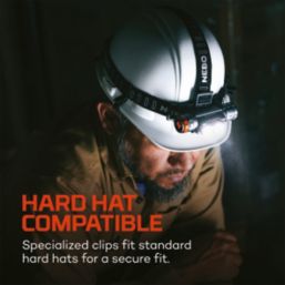 Nebo Transcend Rechargeable LED Head Torch & Work Light Grey 3000lm