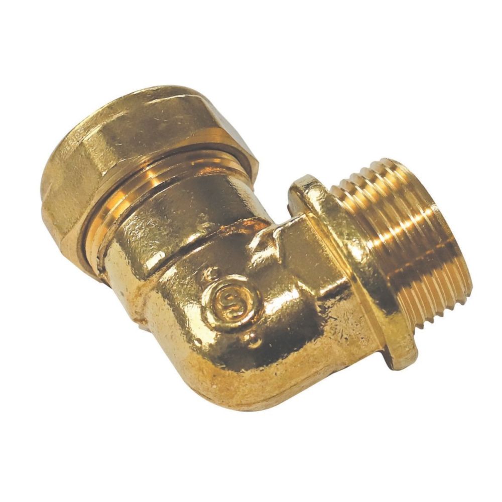 Instantor Brass Compression Adapting 90° Male Elbow 1/2
