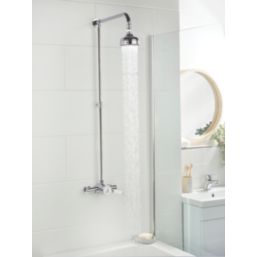Bristan Colonial Rear-Fed Exposed Chrome Thermostatic Mixer Shower