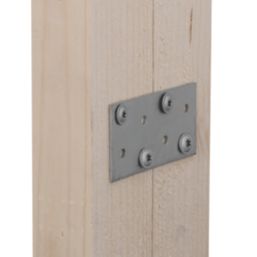 Magnodur Nailing Plates Silver 100mm x 40mm x 2mm 10 Pack