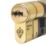 Smith & Locke Fire Rated 1 Star Double Cylinder Lock 35-35 (70mm) Polished Brass