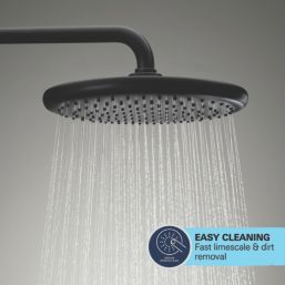 Grohe Vitalio Start 250 HP Rear-Fed Exposed Matt Black Thermostatic Bath/Shower System