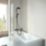 Grohe Vitalio Start 250 HP Rear-Fed Exposed Matt Black Thermostatic Bath/Shower System