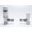 Drayton TRV4 15mm x 1/2" White Angled & L/S Designer Thermostatic Radiator Valve & Lockshield