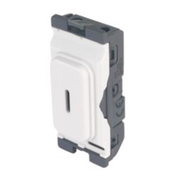 Hager Sollysta WMGKS 20A Grid 2-Pole Key Switch White