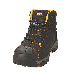 Site Fortress    Safety Boots Black Size 6