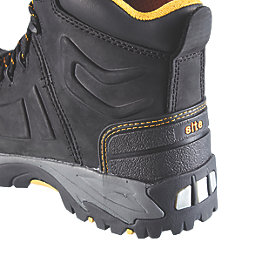 Site Fortress    Safety Boots Black Size 6