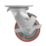 Essentials Industrial Braked Swivel Castor 100mm Red