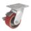 Essentials Industrial Braked Swivel Castor 100mm Red