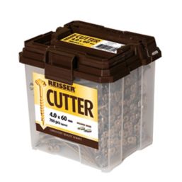 Reisser Cutter Tub PZ Countersunk  High Performance Woodscrews 4mm x 60mm 700 Pack