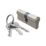 Smith & Locke  6-Pin Cylinder Lock 45-55 (100mm) Silver
