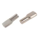 Essentials MDF Flat Shelf Supports Satin Nickel 50 Pack