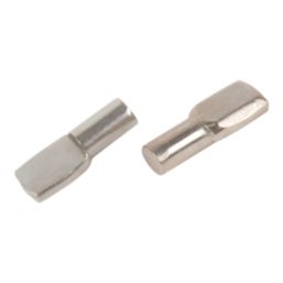 Essentials MDF Flat Shelf Supports Satin Nickel 50 Pack