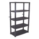 Essentials  5-Tier Plastic Garage Shelving Unit 1200mm x 400mm x 1850mm