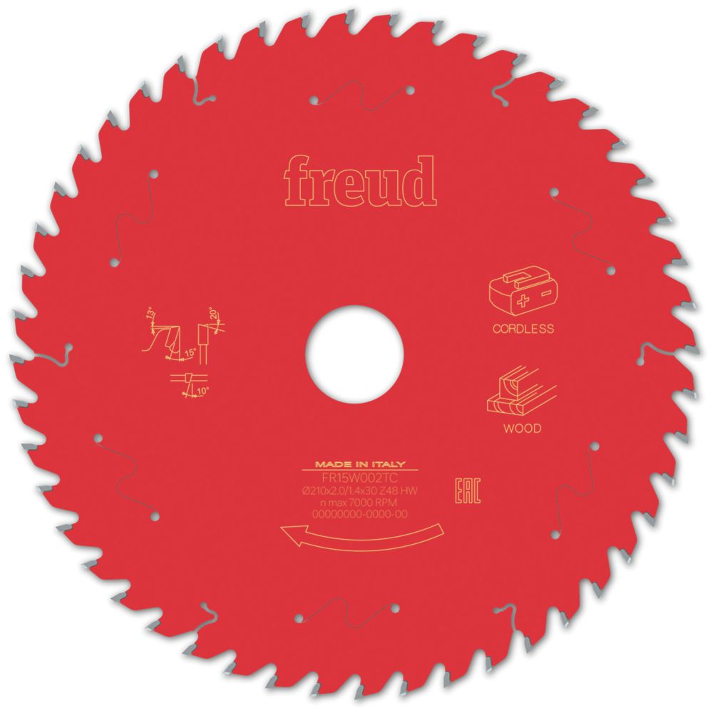 Freud F03FS10069 Wood/Chipboard/MDF Circular Saw Blade 210mm x 30mm 48T
