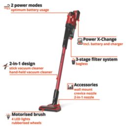 Einhell TE-SV 18 Li 18V 1 x 4.0Ah Li-Ion Power X-Change  Cordless  Vacuum Cleaner