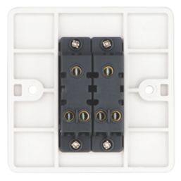 Vimark Pro 10A 2-Gang 2-Way Light Switch  White