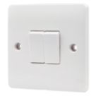 Vimark Pro 10A 2-Gang 2-Way Light Switch  White