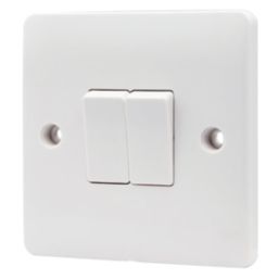 Vimark Pro 10A 2-Gang 2-Way Light Switch  White