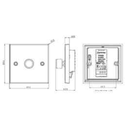 Knightsbridge  1-Gang 2-Way LED Intelligent Dimmer Switch  Brushed Chrome