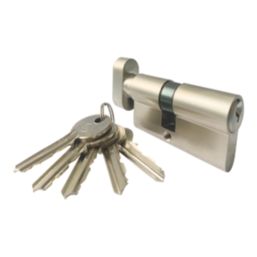 Smith & Locke  6-Pin Cylinder Thumbturn Lock 35-35 (70mm) Satin Nickel