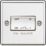 Knightsbridge  10AX 1-Gang TP Fan Isolator Switch Polished Chrome