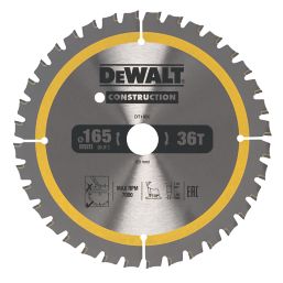 DEWALT  Aluminium Circular Saw Blade 165mm x 20mm 36T