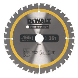 DeWalt  Aluminium Circular Saw Blade 165mm x 20mm 36T