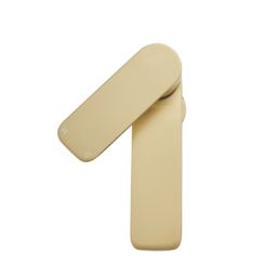 Highlife Bathrooms Rona Brushed Brass 138mm Cloakroom Lever Mono Basin Mixer Tap  With Clicker Waste