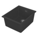 Carysil EN340-BK 1 Bowl Granite Composite Kitchen Sink Black 370mm x 460mm