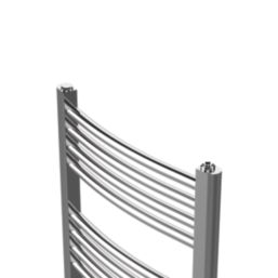 Blyss 1100mm x 450mm 1037BTU Chrome Curved  Towel Radiator