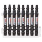 Bosch  1/4" 65mm Hex Shank TX25 Impact Control Double-Ended Screwdriver Bits 8 Piece Set