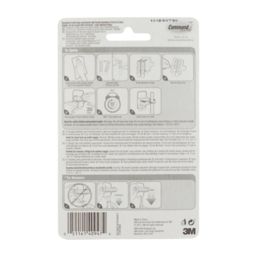 Command White Self-Adhesive Broom Gripper