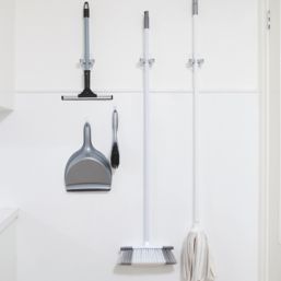 Command White Self-Adhesive Broom Gripper