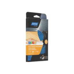 Norton  A203F 180 Grit 11-Hole Punched Multi-Material Sanding Sheets 100mm x 150mm 5 Pack