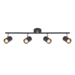 Saxby Toro Bar 4-Light Spotlight Black