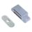 Essentials 2-Hole Magnetic Cabinet Catch Grey 41mm x 16mm 10 Pack