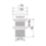 ETAL Unslotted Ceramic Push Button Basin Waste White 70mm