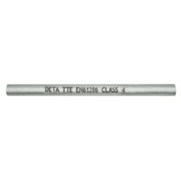 Deta TTE Round Steel Galvanised Class 4 Conduit Tube 25mm x 3m